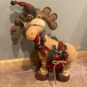 Festive Reindeer Holiday Decor with Expandable Legs